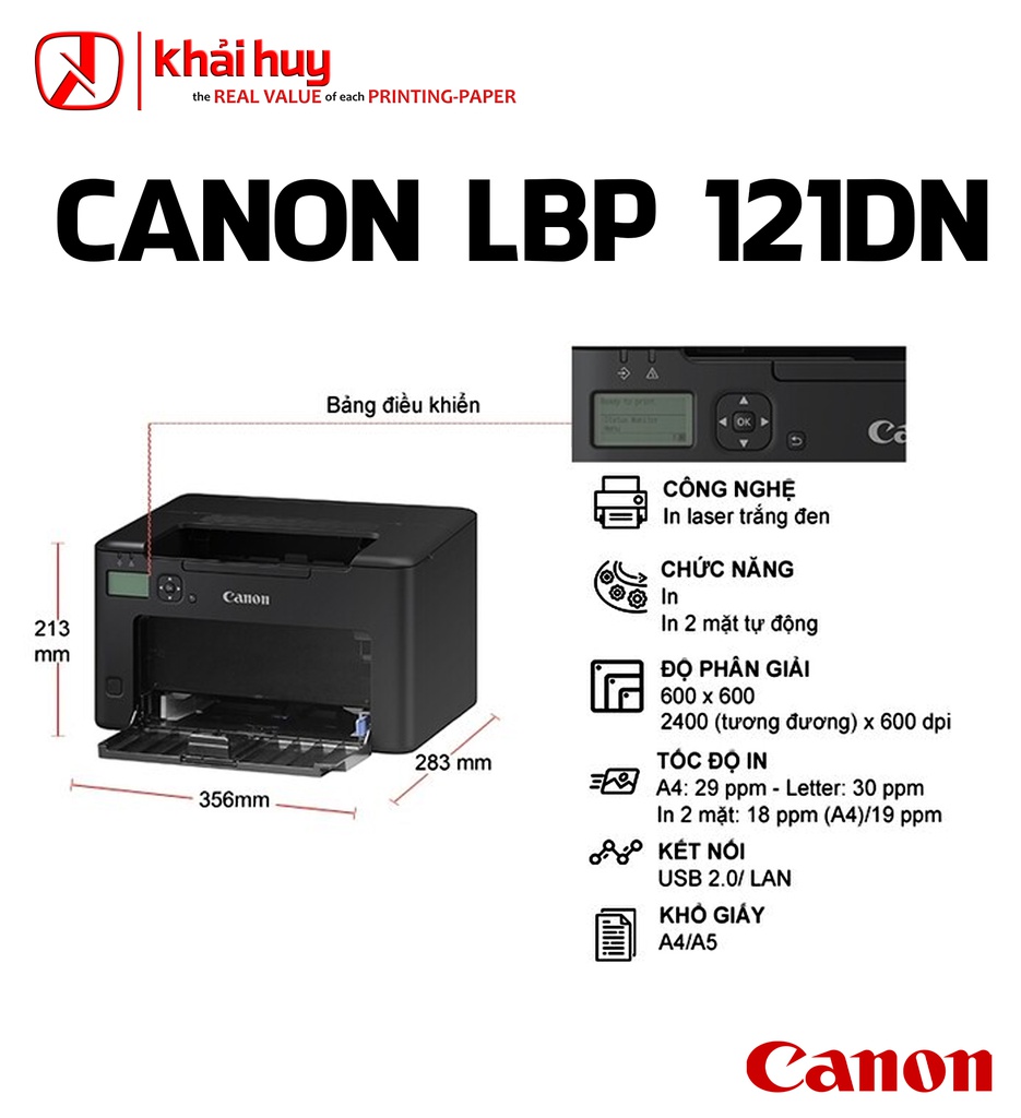 MÁY IN LASER CANON LBP 121DN (CHÍNH HÃNG)