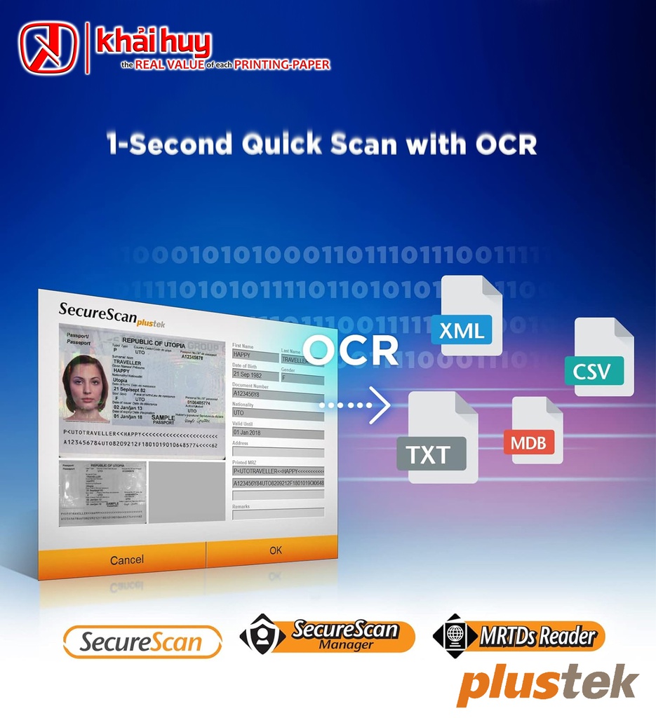 MÁY QUÉT PLUSTEK SECURESCAN X150