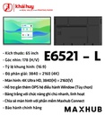 MÀN HÌNH TƯƠNG TÁC GIÁO DỤC MAXHUB E6521L