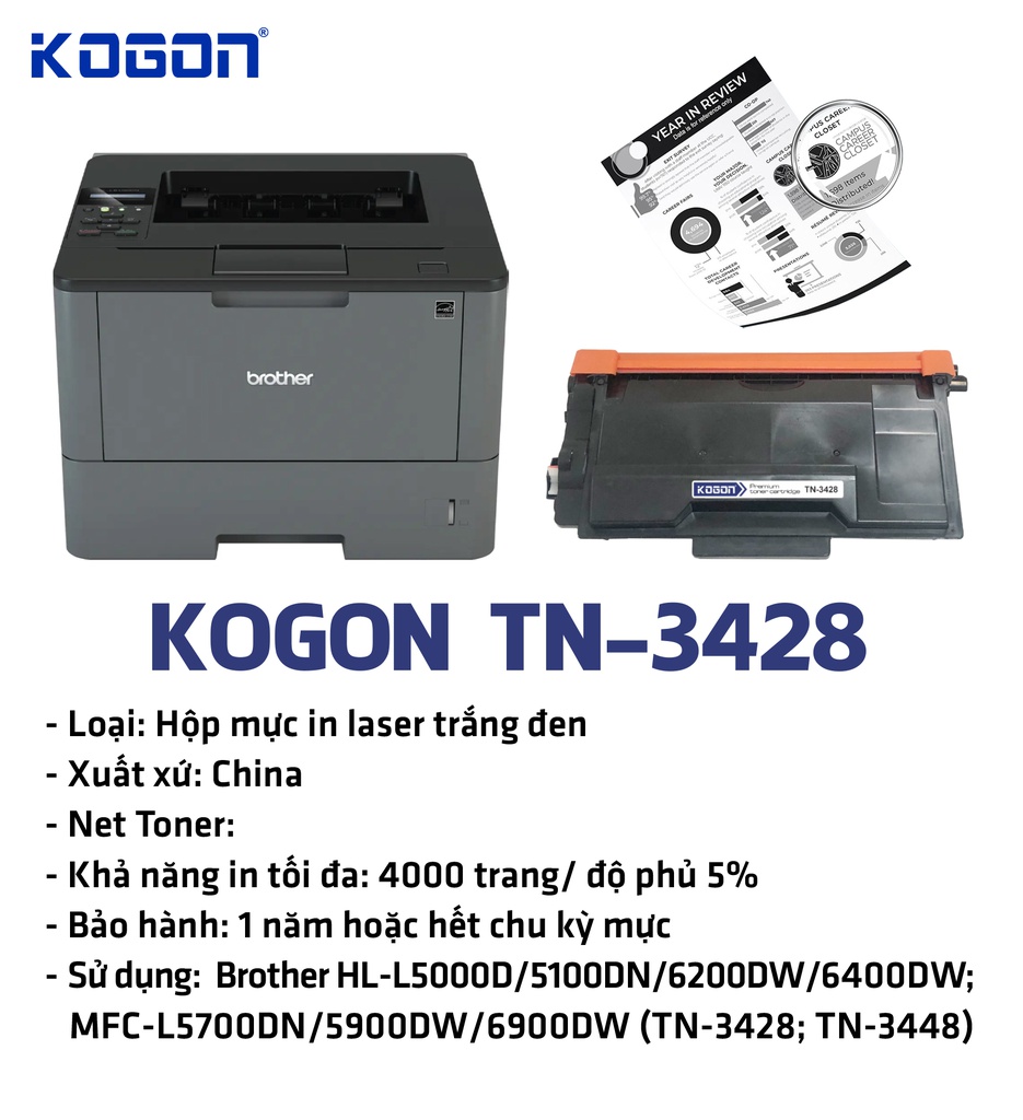 HỘP MỰC IN TONER KOGON TN-3428