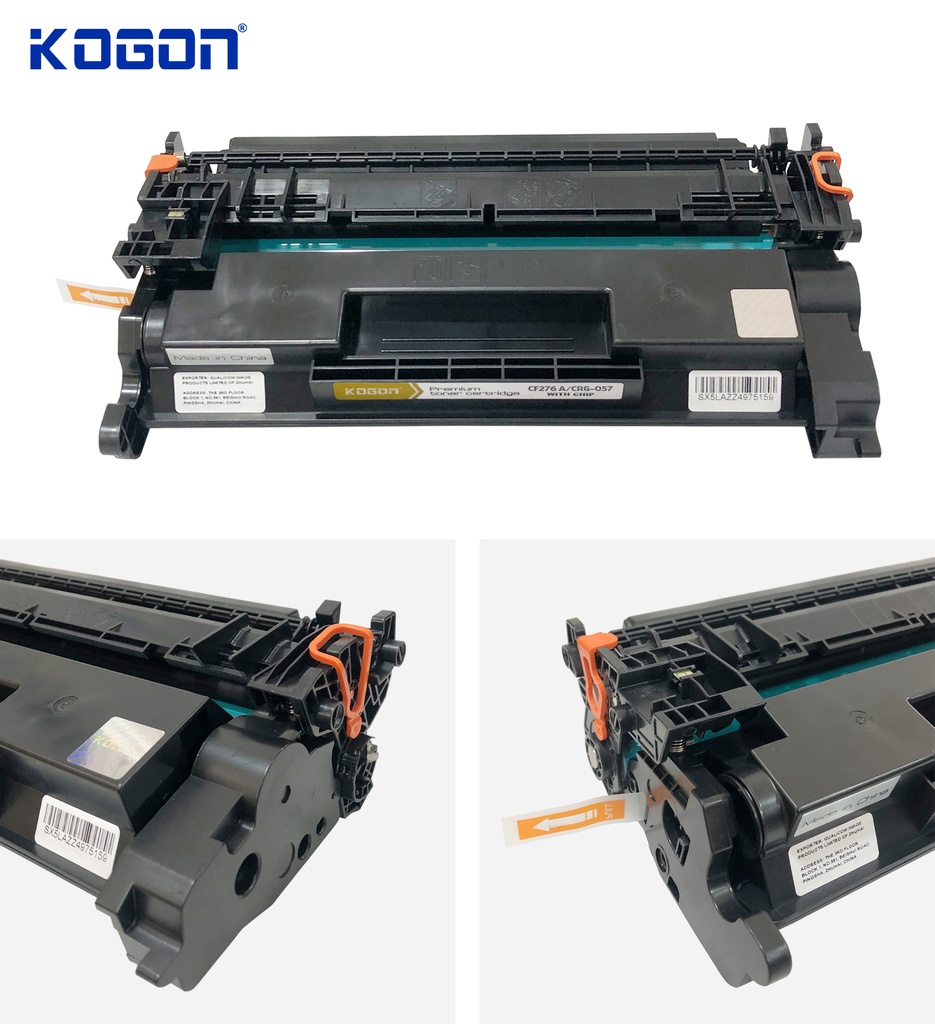 Hộp mực in laser KOGON PLATINUM CF276A/CRG-057 (3K, black, có chíp) - Dùng cho máy Pro M404d/ M404dw * LBP 223dw/ 226dw